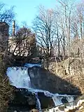 Akerselva wasserfallartig im Gefälle