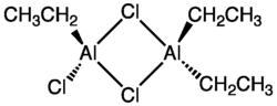 Strukturformel von Triethyldialuminiumtrichlorid
