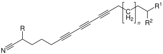 Struktur der Albanitrile