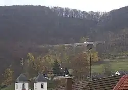 Der Albaufstieg der A&nbsp;8 bei Wiesensteig