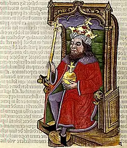 Albrecht II. in der Chronica Hungarorum 1488