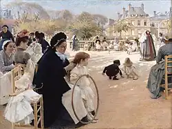 I Luxembourgträdgården – Jardin du Luxembourg Paris – 1887 – Ateneum