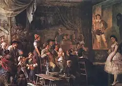 Vorstellung in einem Bauerntheater