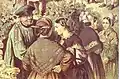 „Kurtrierische Tracht“ in einer Sammlung deutscher Trachtenabbildungen des 19. Jahrhunderts. Albert Kretschmer 1892