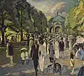 Albert Weisgerber: Im Münchner Hofgarten, 1911, Lenbachhaus München