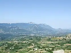Blick auf die Bergkette
