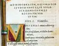 Horaz-Ausgabe, Antiqua und Kursive von Francesco Griffo, gedruckt 1501 bei Aldus Manutius in Venedig