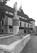 Wettsteinbrunnen (1950–1955), Theodorskirche