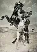 Alexander und Bukephalos, François Schommer, um 1900