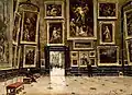 Alexandre Jean-Baptiste Brun: Blick in den Salon Carré des Louvre (etwa 1880)