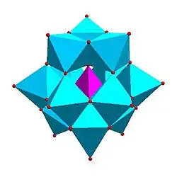 Struktur des Phosphormolybdat-Anion