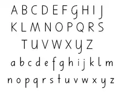 Alphabet der Deutschschweizer Basis-Schrift ab 2006