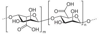 Strukturformel Alginsäure