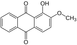 Strukturformel von Alizarin-β-methylether