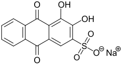 Strukturformel von Alizarin Rot S