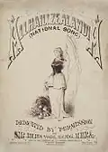 All Hail! Zealandia gedruckt 1885 in der Lyttelton Times