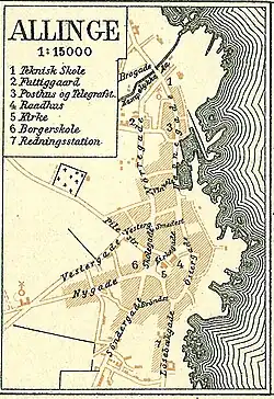 Karte um 1900