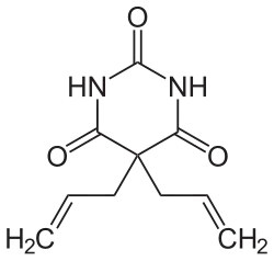 Strukturformel von Allobarbital