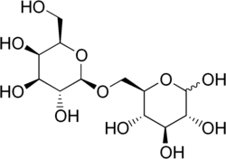 Strukturformel von Allolactose