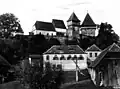Kirchenburg und Kanzlei um 196x,
