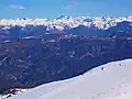 Blick vom Mont Cheiron nach Norden auf die Seealpen