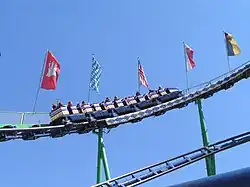 Ein Zug auf dem Lifthill