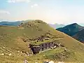 Zum Alpenwall gehörende Befestigungsanlage in Zgornja Sorica im heutigen Slowenien