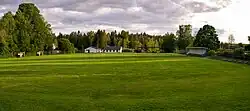 Foto eines Fußballfelds