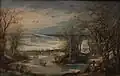 Winterlandschaft mit Schloss Tervuren