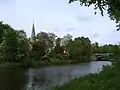 Blick über die Alster zur Kirche (2006)