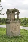 Ausgestochene Marter am Hallburgweg (September 2014)