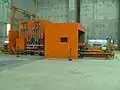 Speisewasserpumpe Kraftwerk Altbach/Deizisau HKW 2. Aufbau (v.L.): Vorpumpe, Motor, Getrieberegelkupplung, Hauptpumpe