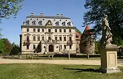 Ansicht des Schlosses von Süden