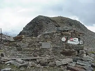 Ruine der alten Heilbronner Hütte auf dem Taschljöchl (2005)