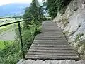 Fussgängersteg über der Howand