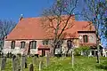 Kirche und Kirchhof Altenkirchen mit den Grabwangen