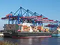 HHLA Container-Terminal Altenwerder von der Wasserseite (2006)