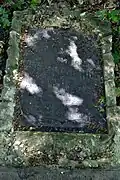 Grabstein des Ehepaars Bachmann vom Ende des 19. Jahrhunderts