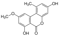 Strukturformel von Alternariolmonomethylether