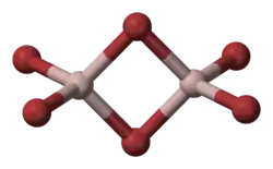 Struktur des Aluminiumbromid-Dimers