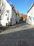 Heutiger Standort des Tors im Neubaugebiet Am Wört