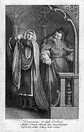 Demetrius 2.Aufzug, 1.Szene, Kupferstich nach Johann Heinrich Ramberg