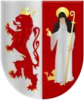 Walburga im Wappen von Amby (Niederlande)