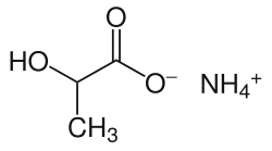 Strukturformel von Ammoniumlactat