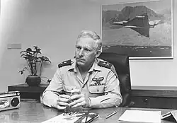 Amos Lapidot in den 1980er Jahren als Kommandeur der IAF