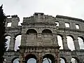 Amphitheater in Pula (Frontalansicht)