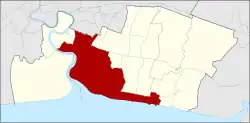 Karte von Samut Prakan, Thailand, mit Mueang Samut Prakan