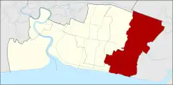 Karte von Samut Prakan, Thailand, mit Bang Bo