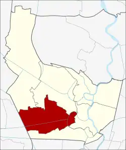 Karte von Nonthaburi, Thailand, mit Bang Yai