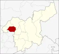 Karte von Saraburi, Thailand, mit Ban Mo